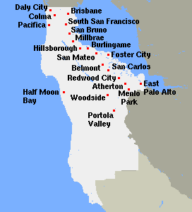 San Mateo County Map